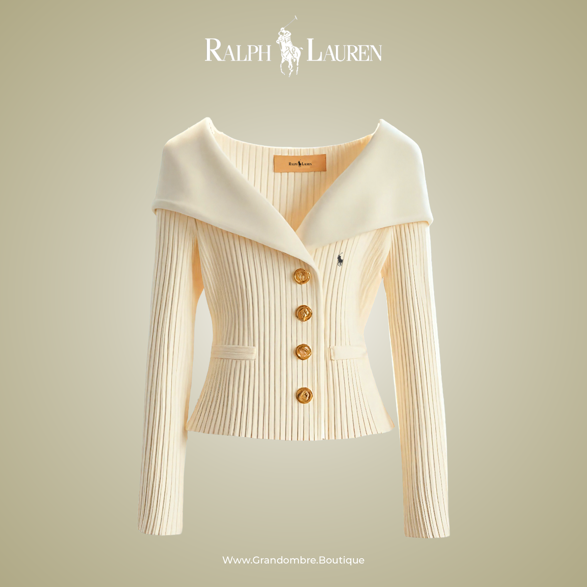 ᏒᎪᏞᏢᎻ ᏞᎪՍᏒЕΝ - Cardigan «Polo Chic» para mujer