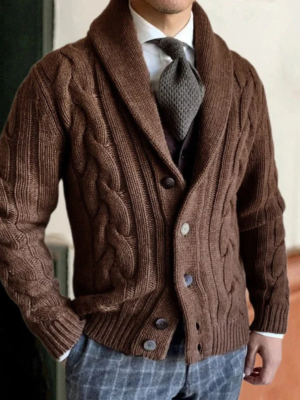 VALDIVIA | CÁRDIGAN DE PUNTO GRUESO | ESTILO Y CALIDEZ